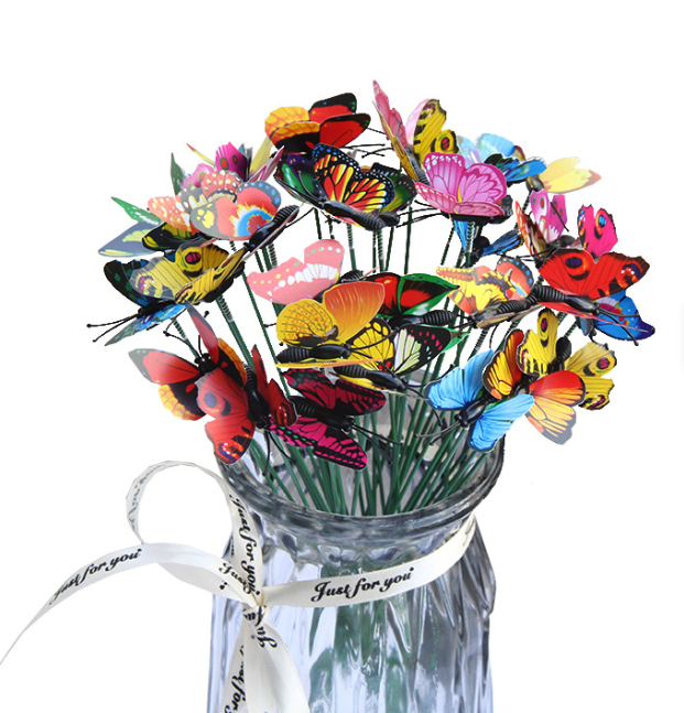 Small Colorful Butterfly Garden Stakes